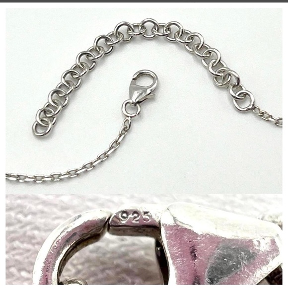 Dior Super Rare Cry Baby 925 Sterling Silver Enamel Necklace w/ Velvet Pouch - Picture 5 of 16